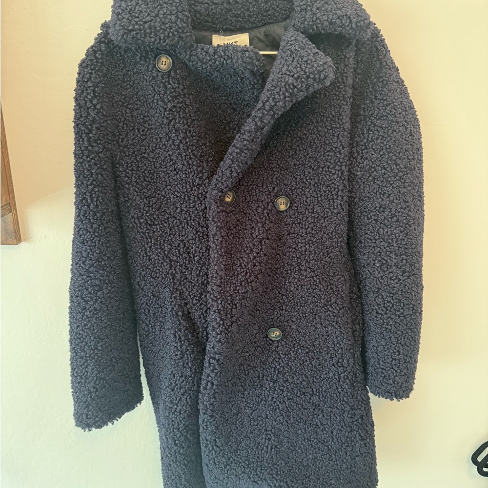 MKT Studio Navy Sherpa Jacket